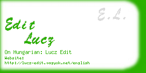 edit lucz business card